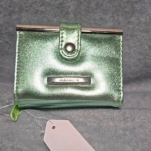 Moda Bella Metallic Green Wallet NWT